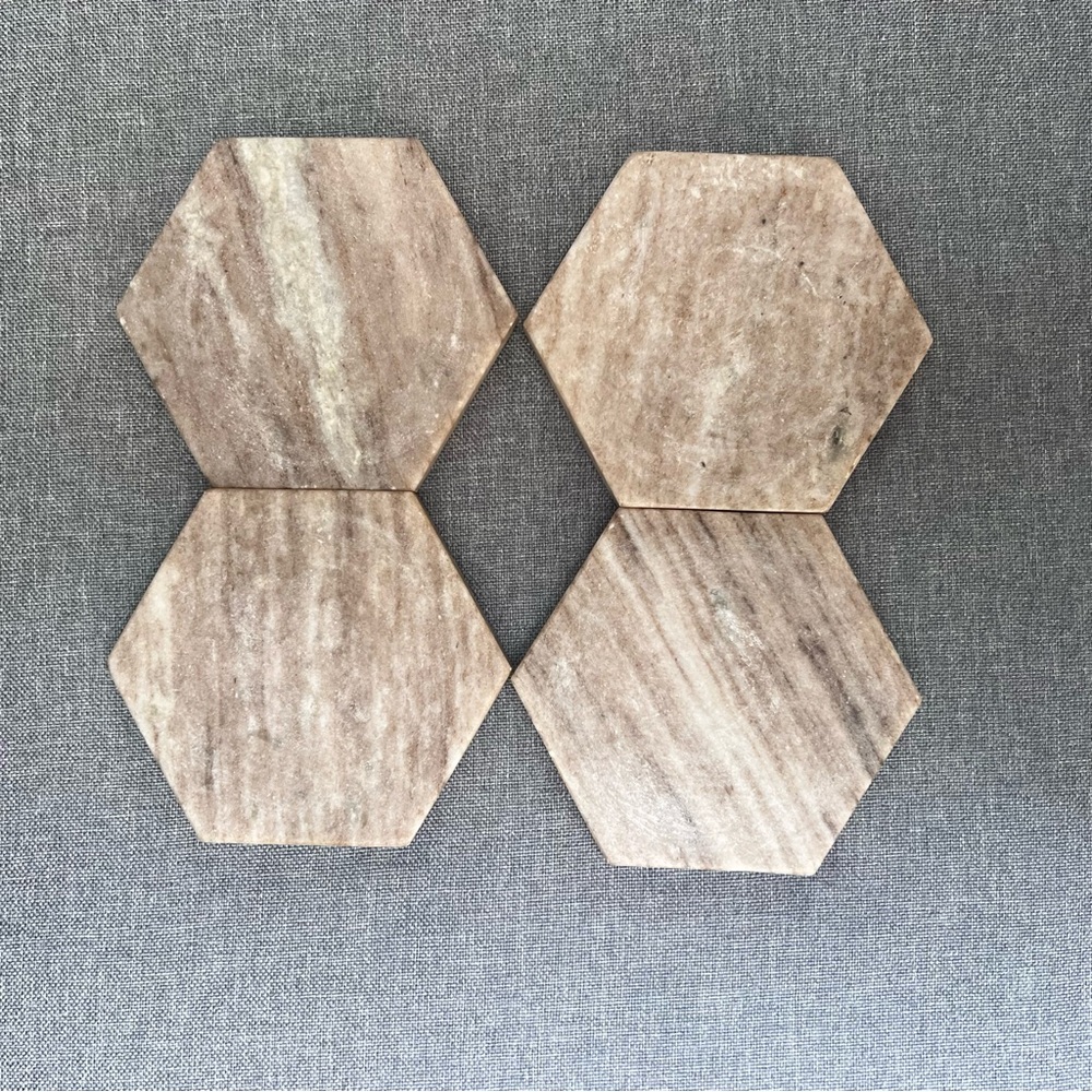 Hexagonal Stone Coasters